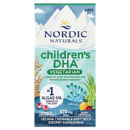 Nordic Naturals, Childrens DHA Vegetarian, Ages 3+, Berry Lemonade, 120 Mini Chewable Soft Gels