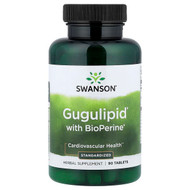 Swanson Vitamins, Gugulipid with BioPerine, Standardized, 90 Tablets