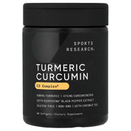 Sports Research, Turmeric Curcumin, 60 Softgels