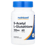 <img alt="Nutricost, S-Acetyl L-Glutathione, 100 mg, 60 Capsules" title="Nutricost, S-Acetyl L-Glutathione, 100 mg, 60 Capsules,810139575306"