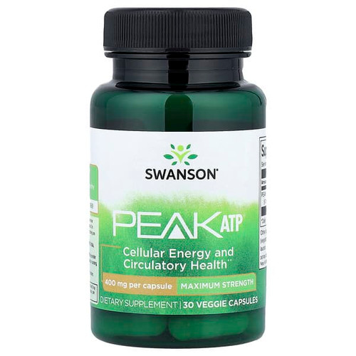 <img alt="Swanson Vitamins, Peak ATP, 400 mg, 30 Veggie Capsules" title="Swanson Vitamins, Peak ATP, 400 mg, 30 Veggie Capsules,087614029467"