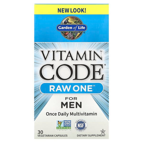 <img alt="Garden of Life, Vitamin Code, RAW One, Once Daily Multivitamin For Men , 30 Vegetarian Capsules" title="Garden of Life, Vitamin Code, RAW One, Once Daily Multivitamin For Men , 30 Vegetarian Capsules,658010114493"