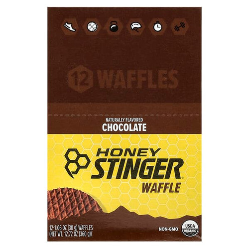 <img alt="Honey Stinger, Energy Waffle, Chocolate, 12 Pack, 1.06 oz (30 g) Each" title="Honey Stinger, Energy Waffle, Chocolate, 12 Pack, 1.06 oz (30 g) Each,810815024852"