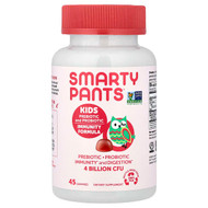 <img alt="SmartyPants, Kids Prebiotic and Probiotic Gummies, Immunity Formula, Strawberry Crème, 45 Gummies" title="SmartyPants, Kids Prebiotic and Probiotic Gummies, Immunity Formula, Strawberry Crème, 45 Gummies,817053020042"