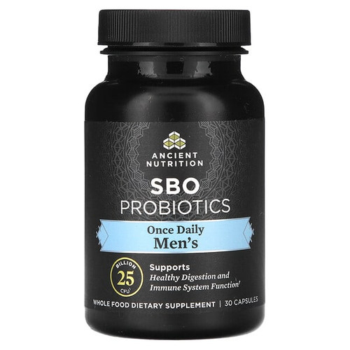 <img alt="Ancient Nutrition, Mens, SBO Probiotics, 25 Billion CFU, 30 Capsules" title="Ancient Nutrition, Mens, SBO Probiotics, 25 Billion CFU, 30 Capsules,816401025821"