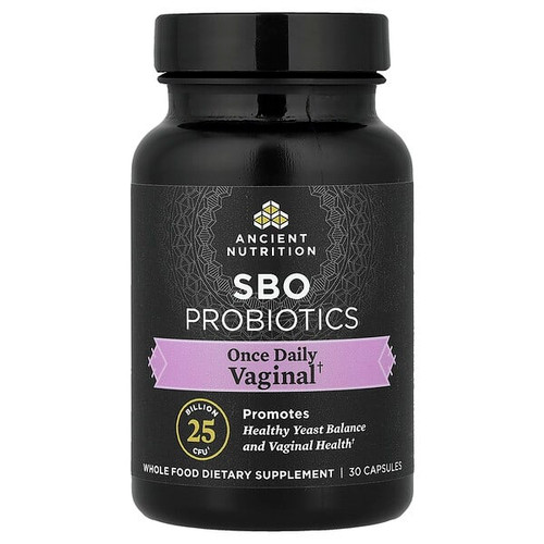 <img alt="Ancient Nutrition, SBO Probiotics, Vaginal Once Daily, 30 Capsules" title="Ancient Nutrition, SBO Probiotics, Vaginal Once Daily, 30 Capsules,816401025845"