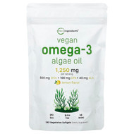 <img alt="Micro Ingredients, Vegan Omega-3 Algae Oil, Lemon, 240 Vegetarian Softgels" title="Micro Ingredients, Vegan Omega-3 Algae Oil, Lemon, 240 Vegetarian Softgels,850056167567"