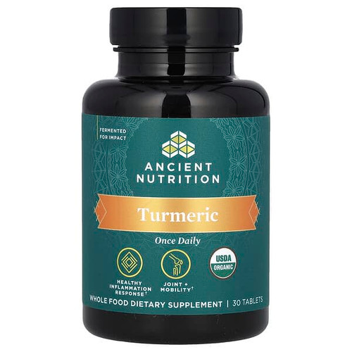 <img alt="Ancient Nutrition, Turmeric, Once Daily, 30 Tablets" title="Ancient Nutrition, Turmeric, Once Daily, 30 Tablets,816401025463"