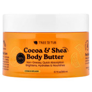 <img alt="Tree To Tub, Cocoa & Shea Body Butter, Citrus Splash , 6.7 fl oz (200 ml)" title="Tree To Tub, Cocoa & Shea Body Butter, Citrus Splash , 6.7 fl oz (200 ml),850007934125"