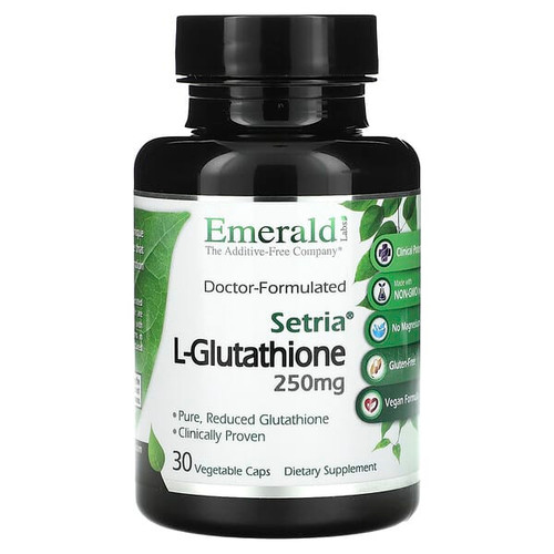 <img alt="Emerald Laboratories, L-Glutathione, 250 mg, 30 Vegetable Capsules" title="Emerald Laboratories, L-Glutathione, 250 mg, 30 Vegetable Capsules,743650104437"