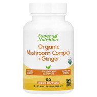 <img alt="Super Nutrition, Organic Mushroom Complex + Ginger, 60 Veggie Capsules" title="Super Nutrition, Organic Mushroom Complex + Ginger, 60 Veggie Capsules,898220024728"