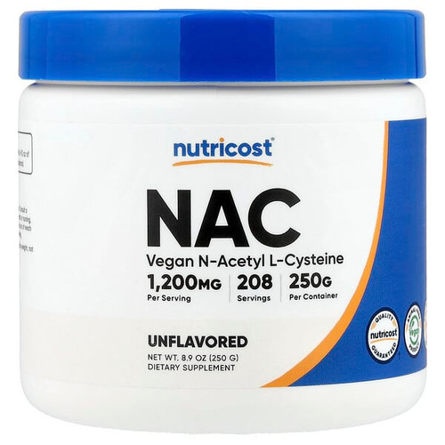 <img alt="Nutricost, NAC, Unflavored , 8.9 oz (250 g)" title="Nutricost, NAC, Unflavored , 8.9 oz (250 g),810139575696"