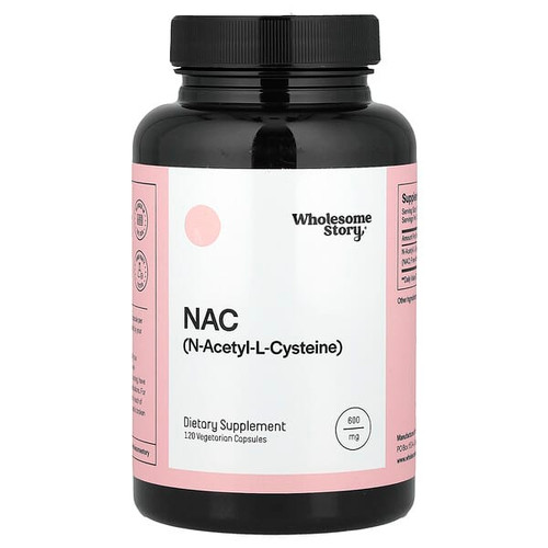 <img alt="Wholesome Story, NAC, 120 Vegetarian Capsules (600 mg per Capsule)" title="Wholesome Story, NAC, 120 Vegetarian Capsules (600 mg per Capsule),860007576508"