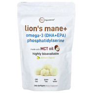 <img alt="Micro Ingredients, Lions Mane + Omega-3 (DHA+EPA) Phosphatidylserine, Lemon, 240 Softgels" title="Micro Ingredients, Lions Mane + Omega-3 (DHA+EPA) Phosphatidylserine, Lemon, 240 Softgels,850074438960"