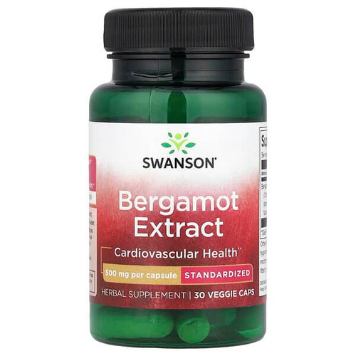 <img alt="Swanson Vitamins, Bergamot Extract, 500 mg, 30 Veggie Caps" title="Swanson Vitamins, Bergamot Extract, 500 mg, 30 Veggie Caps,087614142609"