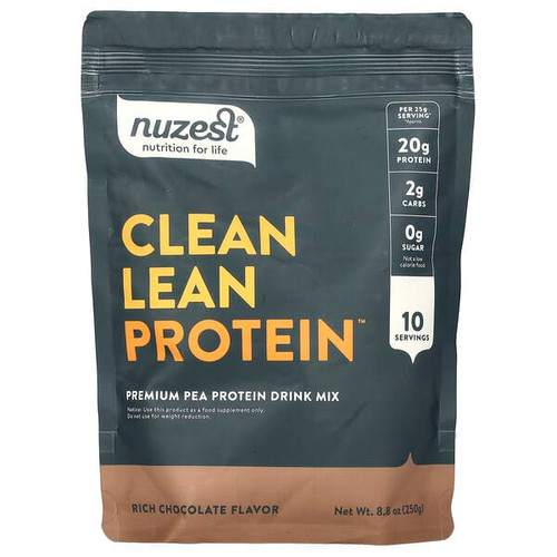 <img alt="Nuzest, Clean Lean Protein, Rich Chocolate, 8.8 oz (250 g)" title="Nuzest, Clean Lean Protein, Rich Chocolate, 8.8 oz (250 g),850013684663"