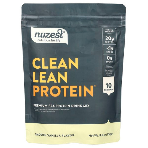 <img alt="Nuzest, Clean Lean Protein, Smooth Vanilla, 8.8 oz (250 g)" title="Nuzest, Clean Lean Protein, Smooth Vanilla, 8.8 oz (250 g),850013684656"
