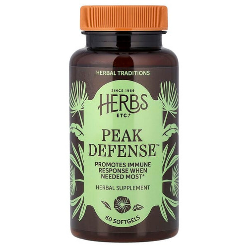 <img alt="Herbs Etc., Peak Defense, 60 Softgels" title="Herbs Etc., Peak Defense, 60 Softgels,765704506066"