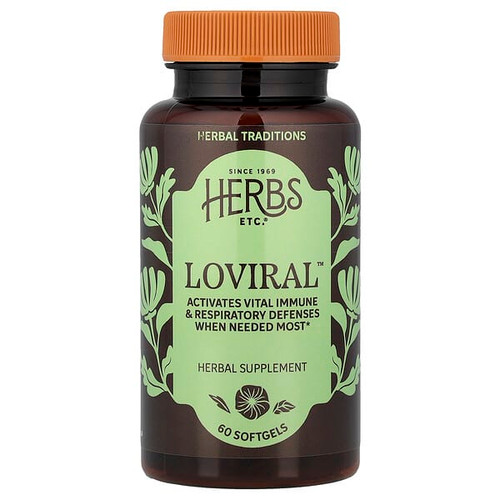 <img alt="Herbs Etc., Loviral, 60 Softgels" title="Herbs Etc., Loviral, 60 Softgels,765704522066"