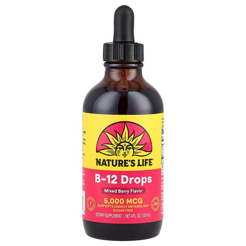 <img alt="Natures Life, B-12 Drops, Mixed Berry, 5,000 mcg, 4 fl oz (120 ml)" title="Natures Life, B-12 Drops, Mixed Berry, 5,000 mcg, 4 fl oz (120 ml),040647477339"