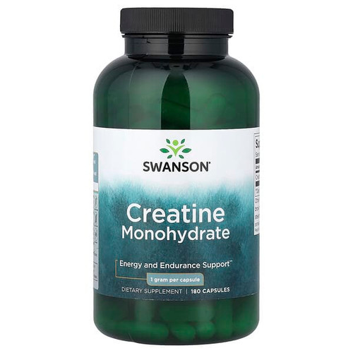 <img alt="Swanson, Creatine Monohydrate, 1 g, 180 Capsules" title="Swanson, Creatine Monohydrate, 1 g, 180 Capsules,087614211114"