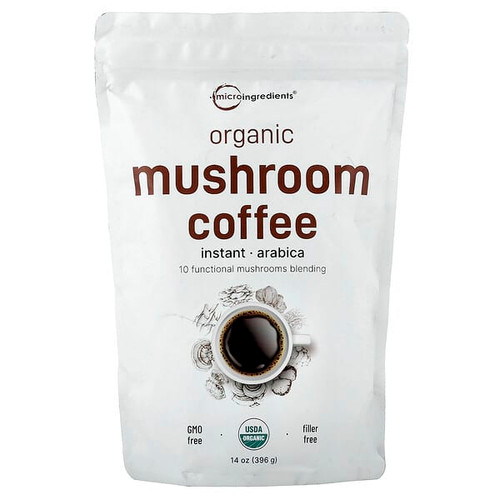 <img alt="Micro Ingredients, Organic Mushroom Coffee, Arabica, Instant, 14 oz (396 g)" title="Micro Ingredients, Organic Mushroom Coffee, Arabica, Instant, 14 oz (396 g),850056167352"