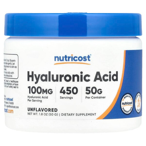 <img alt="Nutricost, Hyaluronic Acid, Unflavored, 1.8 oz (50 g)" title="Nutricost, Hyaluronic Acid, Unflavored, 1.8 oz (50 g),810139571230"