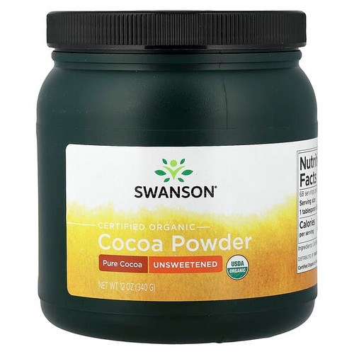 <img alt="Swanson Vitamins, Certified Organic Cocoa Powder, Unsweetened, 12 oz (340 g)" title="Swanson Vitamins, Certified Organic Cocoa Powder, Unsweetened, 12 oz (340 g),087614240312"