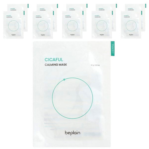 <img alt="Beplain, Cicaful Calming Beauty Mask, 10 Sheets, 0.95 oz (27 g) Each" title="Beplain, Cicaful Calming Beauty Mask, 10 Sheets, 0.95 oz (27 g) Each,8809623940371"