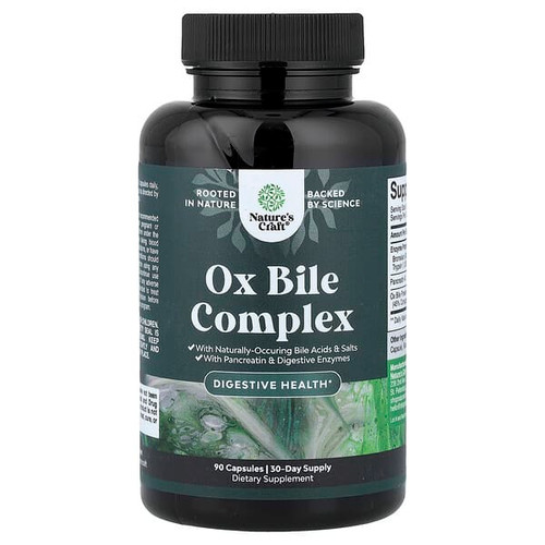 <img alt="Natures Craft, Ox Bile Complex, 90 Capsules" title="Natures Craft, Ox Bile Complex, 90 Capsules,850057882728"