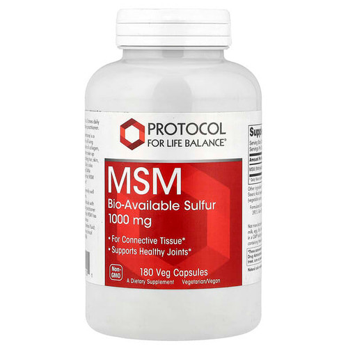 <img alt="Protocol for Life Balance, MSM, 1,000 mg, 180 Veg Capsules" title="Protocol for Life Balance, MSM, 1,000 mg, 180 Veg Capsules,707359121201"