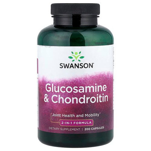 <img alt="Swanson Vitamins, Glucosamine & Chondroitin, 200 Capsules" title="Swanson Vitamins, Glucosamine & Chondroitin, 200 Capsules,087614018898"