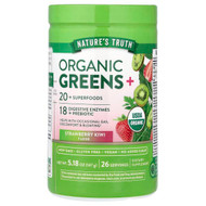 <img alt="Natures Truth, Organic Greens+, Strawberry Kiwi, 5.18 oz (147 g)" title="Natures Truth, Organic Greens+, Strawberry Kiwi, 5.18 oz (147 g),840093126634"