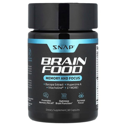 <img alt="Snap Supplements, Brain Food, 60 Capsules" title="Snap Supplements, Brain Food, 60 Capsules,850039253102"