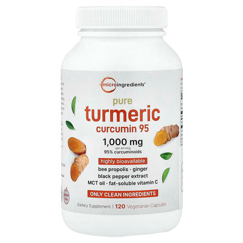 <img alt="Micro Ingredients, Pure Turmeric Curcumin 95, 120 Vegetarian Capsules" title="Micro Ingredients, Pure Turmeric Curcumin 95, 120 Vegetarian Capsules,850069023485"