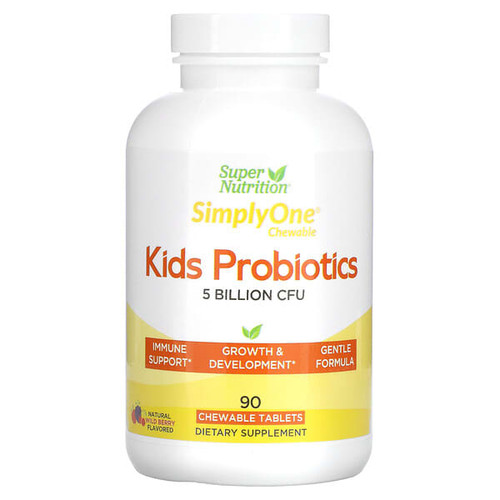 <img alt="Super Nutrition, Kids Probiotics, Wild Berry, 5 Billion CFU, 90 Chewable Tablets" title="Super Nutrition, Kids Probiotics, Wild Berry, 5 Billion CFU, 90 Chewable Tablets,898220021819"