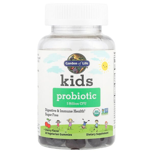 <img alt="Garden of Life, Kids Probiotic Gummies, Cherry, 3 Billion CFU, 30 Vegetarian Gummies" title="Garden of Life, Kids Probiotic Gummies, Cherry, 3 Billion CFU, 30 Vegetarian Gummies,658010125154"