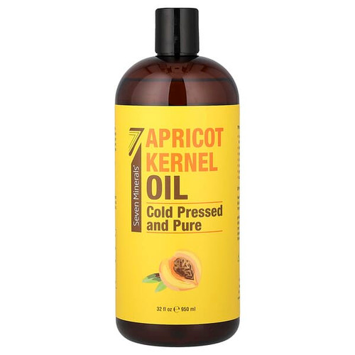 <img alt="Seven Minerals, Apricot Kernel Oil, Cold Pressed and Pure, Unscented, 32 fl oz (950 ml)" title="Seven Minerals, Apricot Kernel Oil, Cold Pressed and Pure, Unscented, 32 fl oz (950 ml),5060339716749"