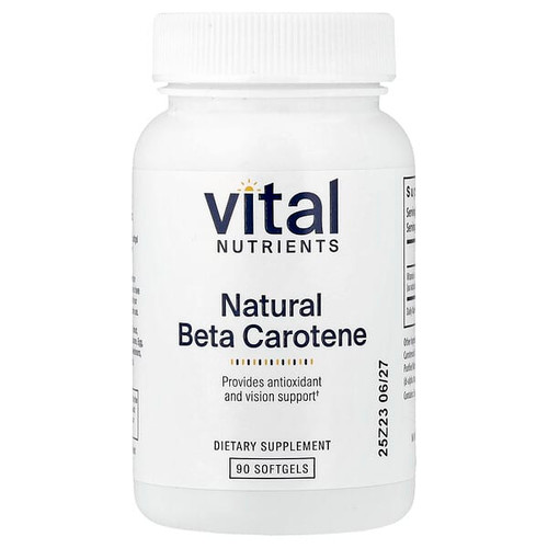 <img alt="Vital Nutrients, Natural Beta Carotene, 90 Softgels (7,500 mcg RAE per Softgel)" title="Vital Nutrients, Natural Beta Carotene, 90 Softgels (7,500 mcg RAE per Softgel),693465403112"
