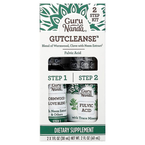 <img alt="GuruNanda, GutCleanse 2 Step Kit , 2 Bottles, 1 fl oz (30 ml) Each" title="GuruNanda, GutCleanse 2 Step Kit , 2 Bottles, 1 fl oz (30 ml) Each,810051086881"