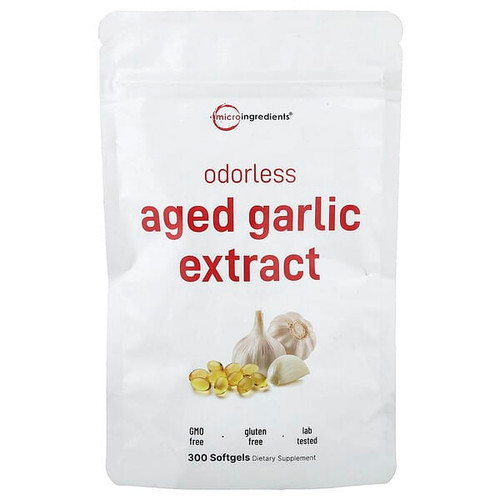 <img alt="Micro Ingredients, Odorless Aged Garlic Extract, 300 Softgels (250 mg per Softgel)" title="Micro Ingredients, Odorless Aged Garlic Extract, 300 Softgels (250 mg per Softgel),850056167932"