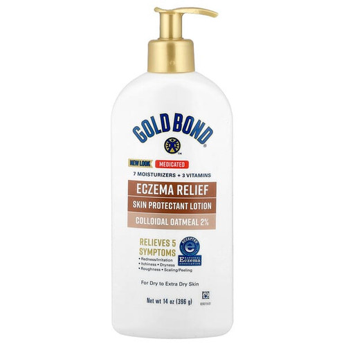 <img alt="Gold Bond, Medicated, Eczema Relief Skin Protectant Lotion, For Dry to Extra Dry Skin, 14 oz (396 g)" title="Gold Bond, Medicated, Eczema Relief Skin Protectant Lotion, For Dry to Extra Dry Skin, 14 oz (396 g),041167066386"