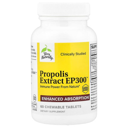 <img alt="Terry Naturally, Propolis Extract EP300, 60 Chewable Tablets (100 mg per Tablet)" title="Terry Naturally, Propolis Extract EP300, 60 Chewable Tablets (100 mg per Tablet),367703240363"