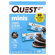 <img alt="Quest Nutrition, Minis, Protein Bar, Cookies & Cream, 14 Bars, 0.81 oz (23 g) Each" title="Quest Nutrition, Minis, Protein Bar, Cookies & Cream, 14 Bars, 0.81 oz (23 g) Each,888849012732"