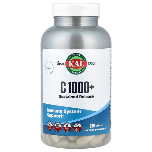 <img alt="KAL, C 1000+, Sustained Release, 250 Tablets" title="KAL, C 1000+, Sustained Release, 250 Tablets,021245562238"