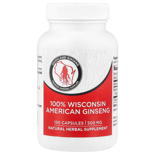 <img alt="Dairyland Ginseng, 100% Wisconsin American Ginseng , 500 mg, 150 Capsules" title="Dairyland Ginseng, 100% Wisconsin American Ginseng , 500 mg, 150 Capsules,850002923285"