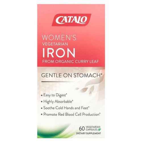 <img alt="CATALO, Womens Vegetarian Iron, 60 Vegetarian Capsules" title="CATALO, Womens Vegetarian Iron, 60 Vegetarian Capsules,810399022237"