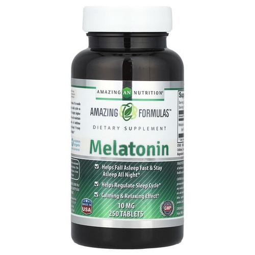 <img alt="Amazing Nutrition, Melatonin, 10 mg, 250 Tablets" title="Amazing Nutrition, Melatonin, 10 mg, 250 Tablets,819209021583"