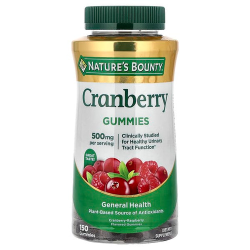<img alt="Natures Bounty, Cranberry Gummies, Cranberry-Raspberry, 150 Gummies (100 mg per Gummy)" title="Natures Bounty, Cranberry Gummies, Cranberry-Raspberry, 150 Gummies (100 mg per Gummy),074312010965"