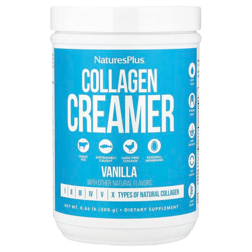 <img alt="NaturesPlus, Collagen Creamer, Vanilla, 0.66 lb (300 g)" title="NaturesPlus, Collagen Creamer, Vanilla, 0.66 lb (300 g),097467459687"